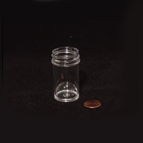 Jar, Wide Mouth, 26mL (7/8oz), PS, 33mm Opening, 1 x 1 7/8″   (Screw Cap Packaged Separately)