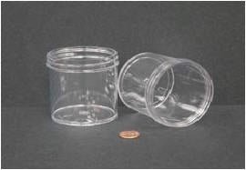 Jar, Wide Mouth, 180mL (6oz), PS, 70mm Opening, 2 7/16 x 2 5/8″   (Screw Cap Packaged Separately)