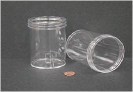 Jar, Wide Mouth, 240mL (8oz), PS, 70mm Opening, 2 7/16 x 3 3/8″   (Screw Cap Packaged Separately)