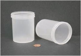 Jar, Wide Mouth, 240mL (8oz), PP, 70mm Opening, 2 7/16 x 3 3/8″   (Screw Cap Packaged Separately)