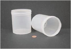 Jar, Wide Mouth, 480mL (16oz), PP, 89mm Opening, 3 1/8 x 4″   (Screw Cap Packaged Separately)