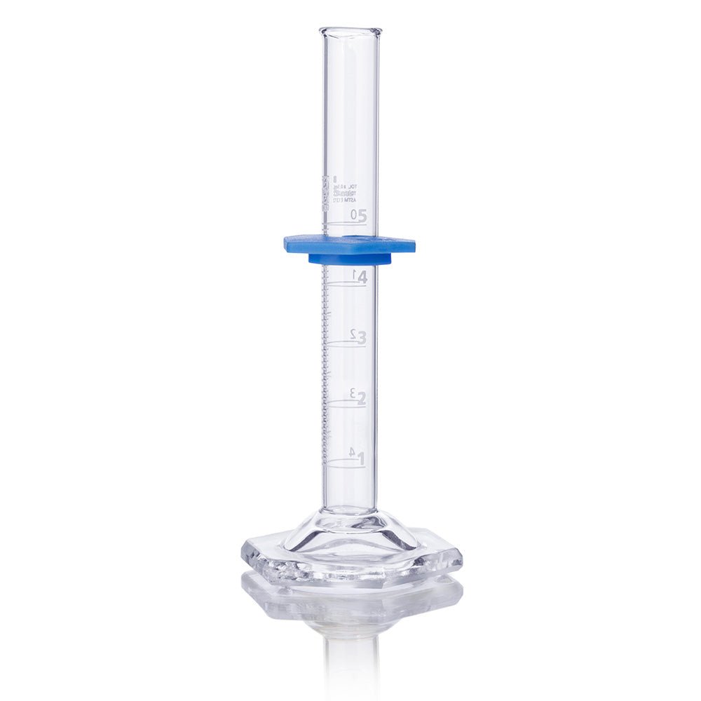 5mL Graduated Cylinder, Globe Glass, Class B, 4/Box, 24/Case