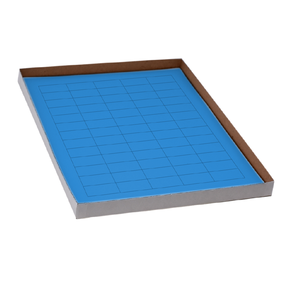 Label Sheets, Cryo, 38x19mm, for General Use, 20 Sheets, 60 Labels per Sheet, Blue