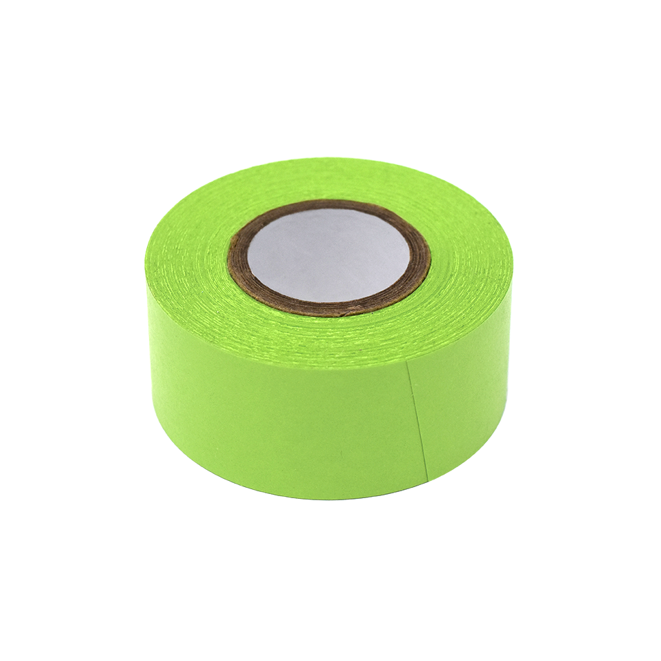 Labeling Tape, 1″ x 500″ per Roll, 3 Rolls/Box, Lime