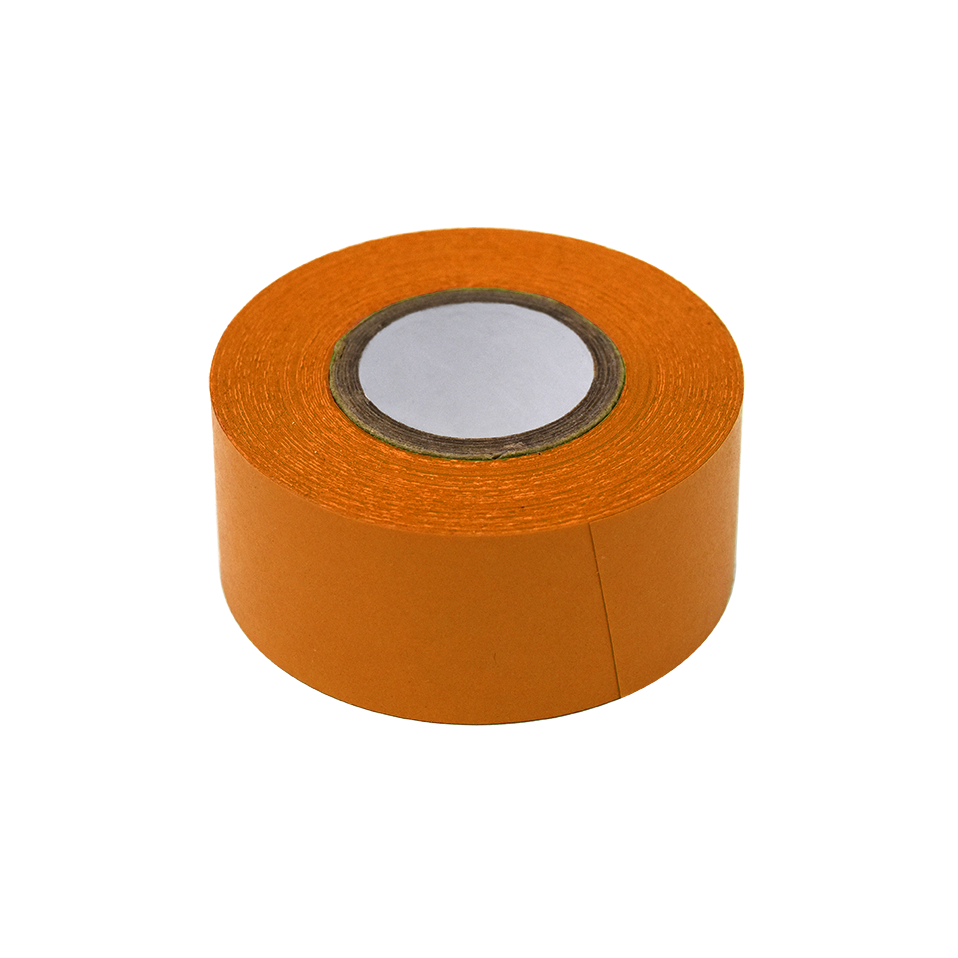 Labeling Tape, 1″ x 500″ per Roll, 3 Rolls/Box, Orange
