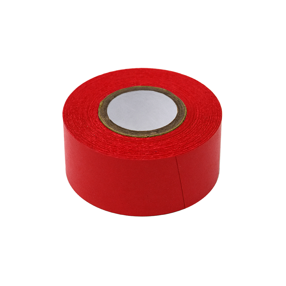 Labeling Tape, 1″ x 500″ per Roll, 3 Rolls/Box, Red