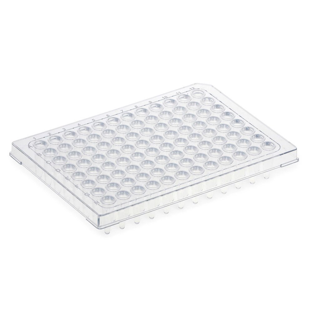 Diamond Shell 0.2mL 96 well PCR Plate, Half skirt, Clear PC frame and PP wells