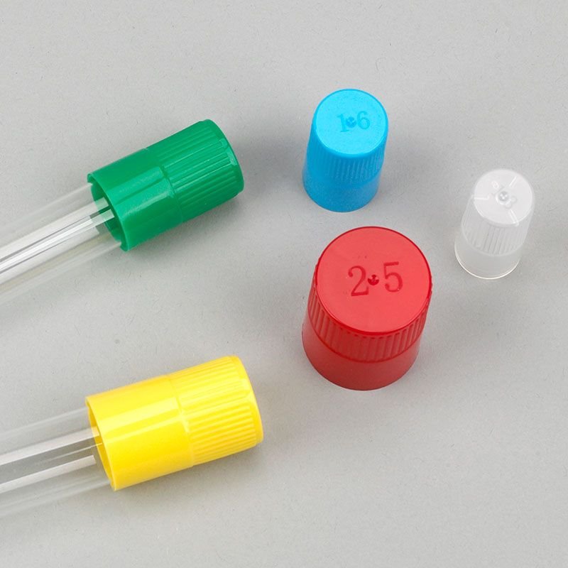 Diamond Culture Tube Cap for 18mm Glass Culture Tubes, Red